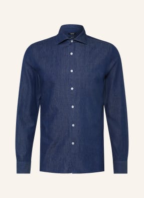 Reiss Košile Don Slim Fit V Džínovém Vzhledu tmavě modrá