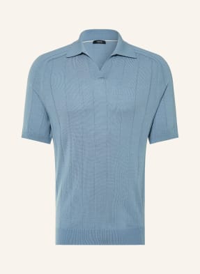 Reiss Strick-Poloshirt Chelmsford Aus Merinowolle blau