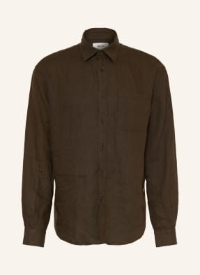 Nn.07 Lněná Košile Dino Comfort Fit khaki