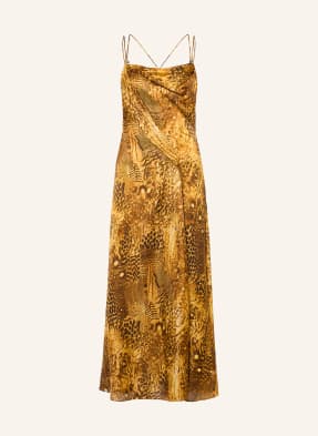 Allsaints Satinkleid Claire Mit Seide gold