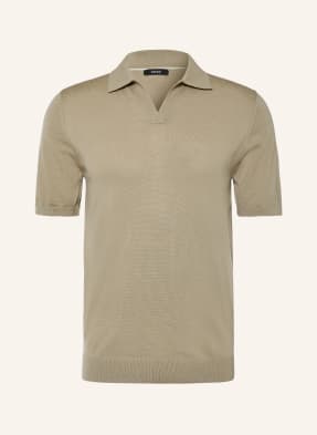 Reiss Strick-Poloshirt Duchie Aus Merinowolle gruen