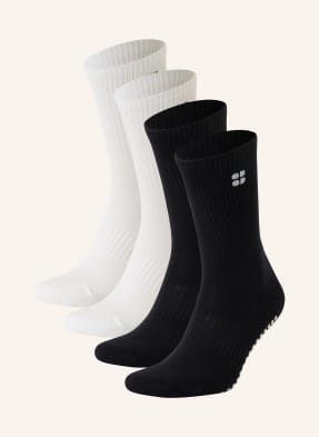 Sweaty Betty Balení 2 Párů Protiskluzových Ponožek bílá / černá
