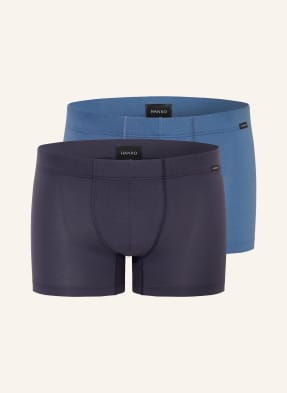 Hanro 2er-Pack Boxershorts Cotton Essentials grau