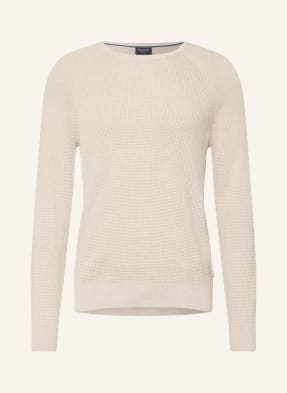 Olymp Schurwoll-Pullover Level Five Body Fit beige