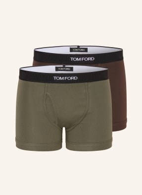 Tom Ford 2er-Pack Boxershorts braun
