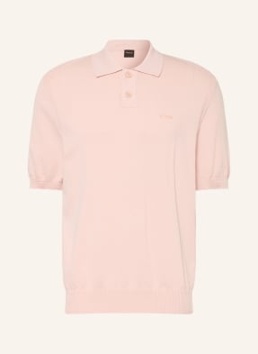 Boss Strick-Poloshirt Asac rosa