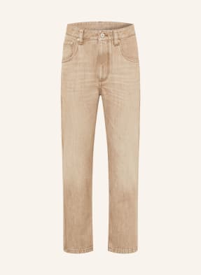 Brunello Cucinelli Straight Džíny c9037 desert denim