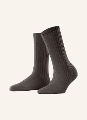 Falke Ponožky Cosy Wool S Příměsí Merino Vlny 5233 dark brown