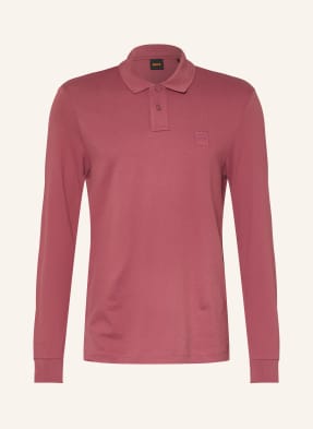 Boss Piqué-Poloshirt Passerby Slim Fit rot
