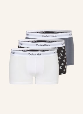 Calvin Klein 3er-Pack Boxershorts Icon Cotton Stretch Low Rise weiss