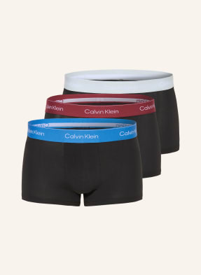 Calvin Klein 3er-Pack Boxershorts Icon Cotton Stretch Low Rise schwarz