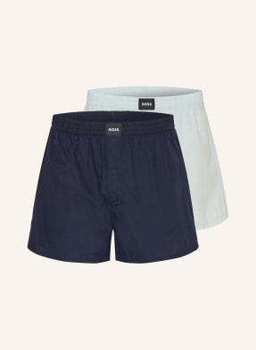 Boss Tkané Boxerky S. Cw Peach, 2 Kusy V Balení tmavě modrá / tmavě modrá / bílá