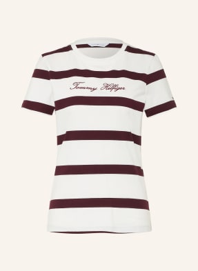 Tommy Hilfiger Tričko režná / tmavě fialová