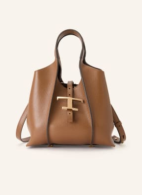 Tod's Shopper T Timeless Small Mit Pouch braun