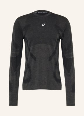 Asics Běžecké Tričko Road Seamless Ls černá / tmavě šedá