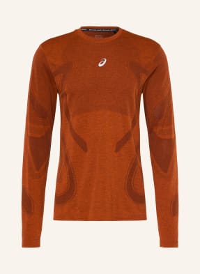 Asics Laufshirt Road Seamless Ls rot