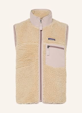 Patagonia Fleecová Vesta Classic Retro-X béžová / světle růžová