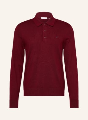 Tommy Hilfiger Strick-Poloshirt rot