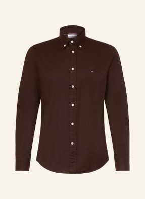Tommy Hilfiger Flanellhemd Regular Fit braun