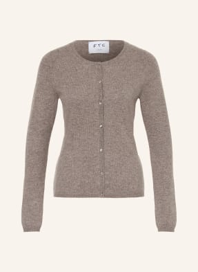 Ftc Cashmere Pletený Kabátek Z Kašmíru černošedá