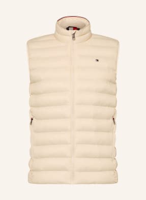 Tommy Hilfiger Prošívaná Vesta krémová