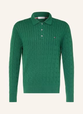 Tommy Hilfiger Strick-Poloshirt gruen