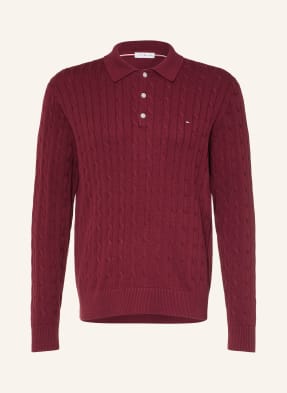 Tommy Hilfiger Strick-Poloshirt rot