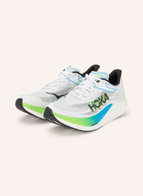 Hoka Běžecké Boty U Rocket X 3 bílá / světle zelená / tmavě modrá