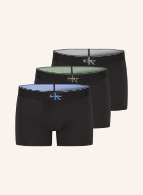 Calvin Klein 3er-Pack Boxershorts Graphic Monogram schwarz