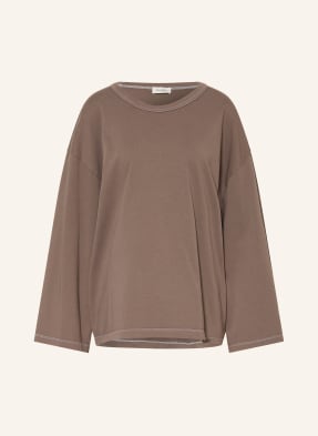 American Vintage Oversized Tričko S Dlouhým Rukávem Fizvalley černošedá
