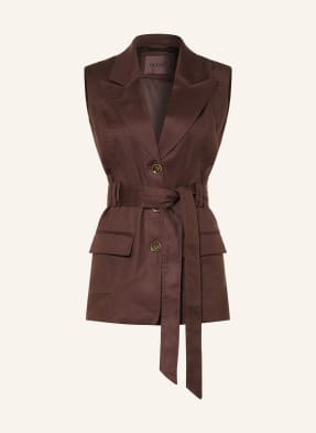 Guess Blazerweste Carla Mit Leinen braun