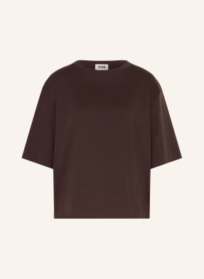 Drykorn Oversized Tričko Pinara tmavě hnědá