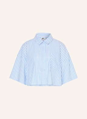 Nike Košilová Halenka Sportswear Chill Poplin tmavě modrá / bílá