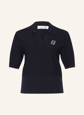 Lacoste Strick-Poloshirt blau