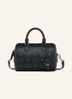 Mcm Handtasche Ella Boston Visetos schwarz