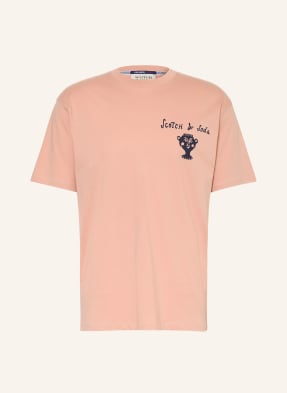 Scotch & Soda Tričko barva růžového zlata / tmavě modrá / modrá