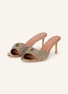 Kurt Geiger Mules S Ozdobnými Kamínky béžová / černá