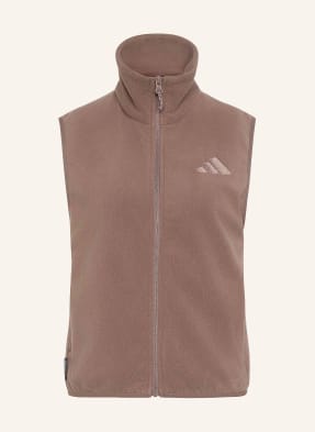 Adidas Terrex Fleecová Vesta Terrex Multi Climawarm hnědá
