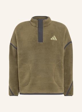 Adidas Terrex Fleecový Svetr S Kapucí Multi Essential olivová / tmavě šedá