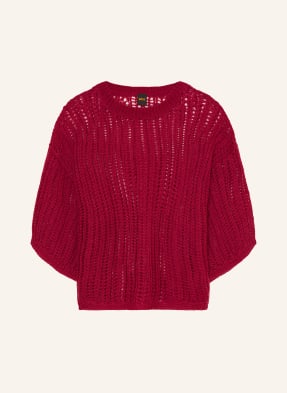 Boss Pullover Frug Mit 3/4-Arm Und Mohair rot