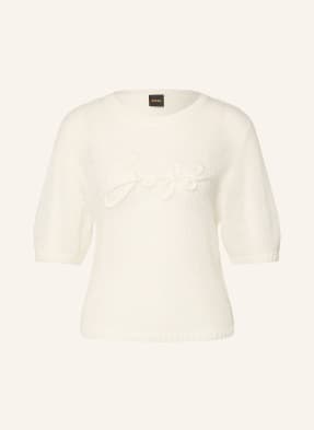 Boss Strickshirt Farezza Mit Mohair weiss