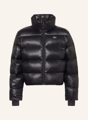 Adidas Originals Prošívaná Bunda černá / šedá