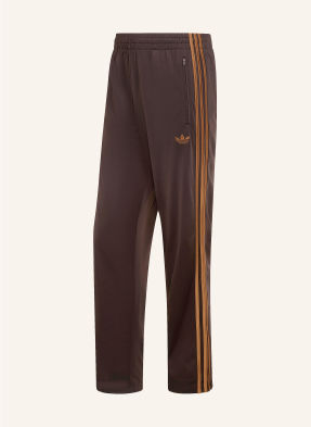 Adidas Originals Teplákové Kalhoty Firebird tmavě hnědá / koňaková