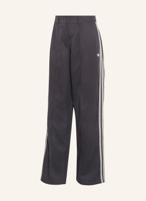 Adidas Originals Kalhoty Firebird tmavě šedá / bílá