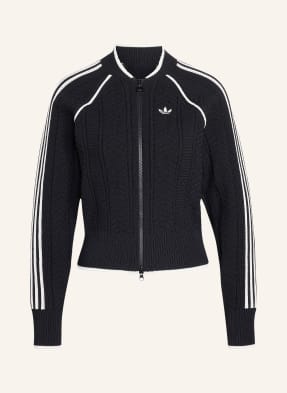 Adidas Originals Pletený Svetr Sst S Odnímatelnou Kapucí černá / bílá