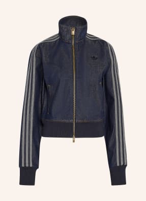 Adidas Originals Džínová Bunda Firebird Denim S Galonovými Pruhy inddnm