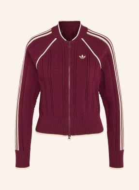 Adidas Originals Pletený Svetr Sst tmavě červená / režná