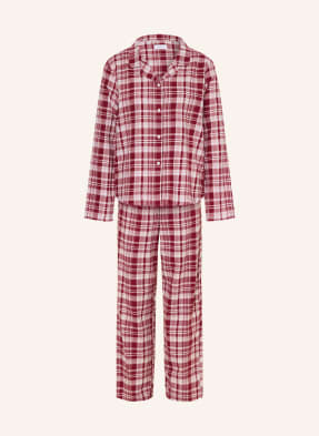 Darling Harbour Schlafanzug Aus Flanell rot