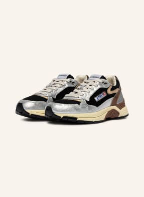Autry Sneakersy Hyperway Low černá / stříbrná / hnědá