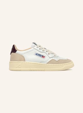 Autry Sneakersy Medalist Low Ls bílá / béžová / tmavě fialová